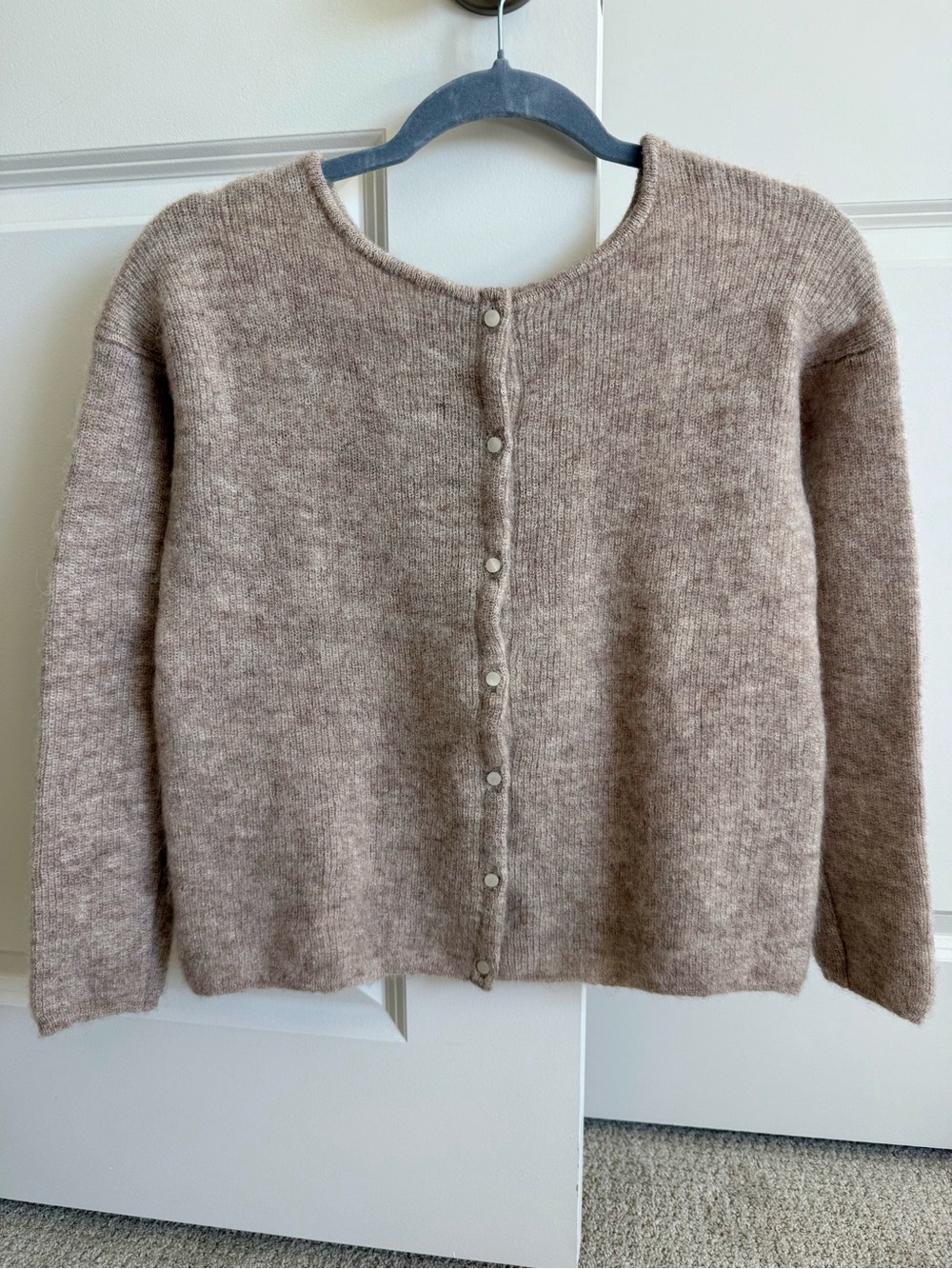 Sézane Light Beige Gaspard Cardigan